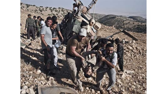 سقوط هلی‌کوپتر حامل عکاسان و خبرنگاران در سنجار عراق