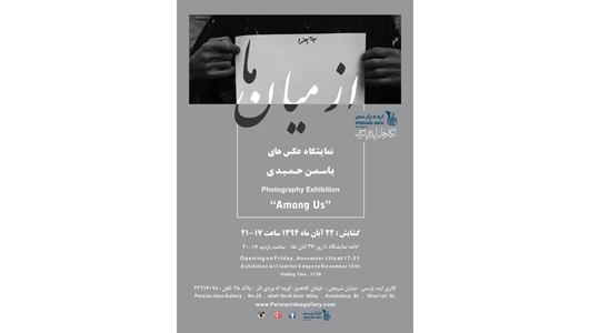 نمایشگاه «از میان ما» یاسمن حمیدی در گالری ایده پارسی