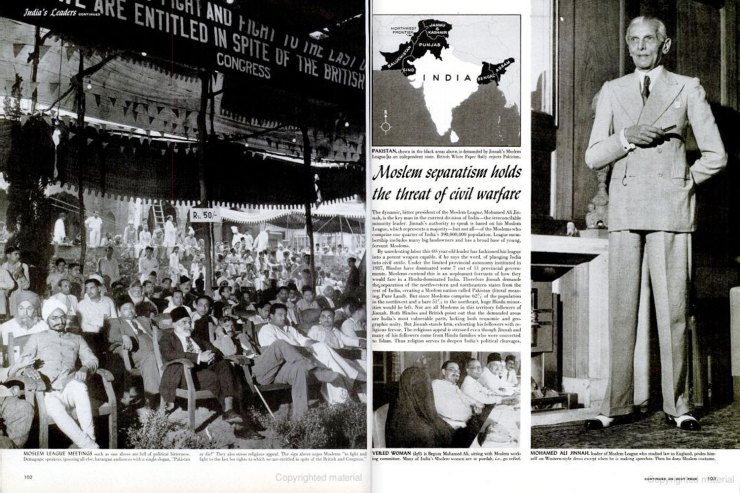 گزارش تصویری «رهبران هند» مجله لایف، ۲۷ مه ۱۹۴۶