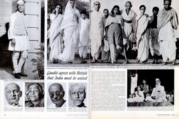 گزارش تصویری «رهبران هند» مجله لایف، ۲۷ مه ۱۹۴۶
