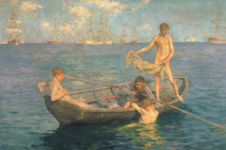 «آبی آگوست» اثر هنری اسکات توک (۱۸۹۳ تا ۱۸۹۴) از طریق هیات امنای موقوفات چنتری در سال ۱۸۹۴ در اختیار موزه قرار گرفت