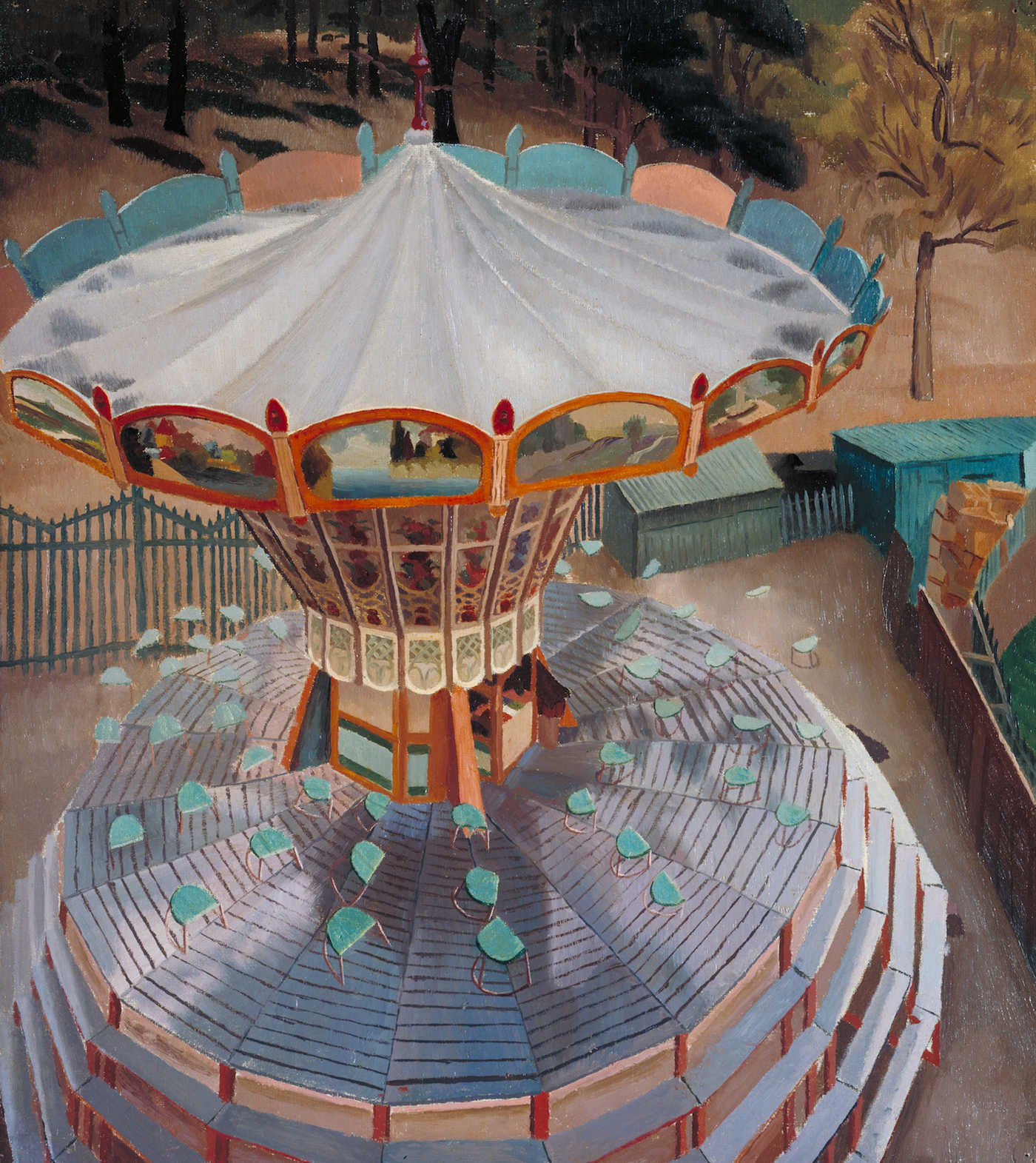 «میدان» اثر سر استنلی اسپنسر (سال ۱۹۴۴ توسط هیات امنای موقوفات چنتری به موزه داده‌شد)</p>


<p>